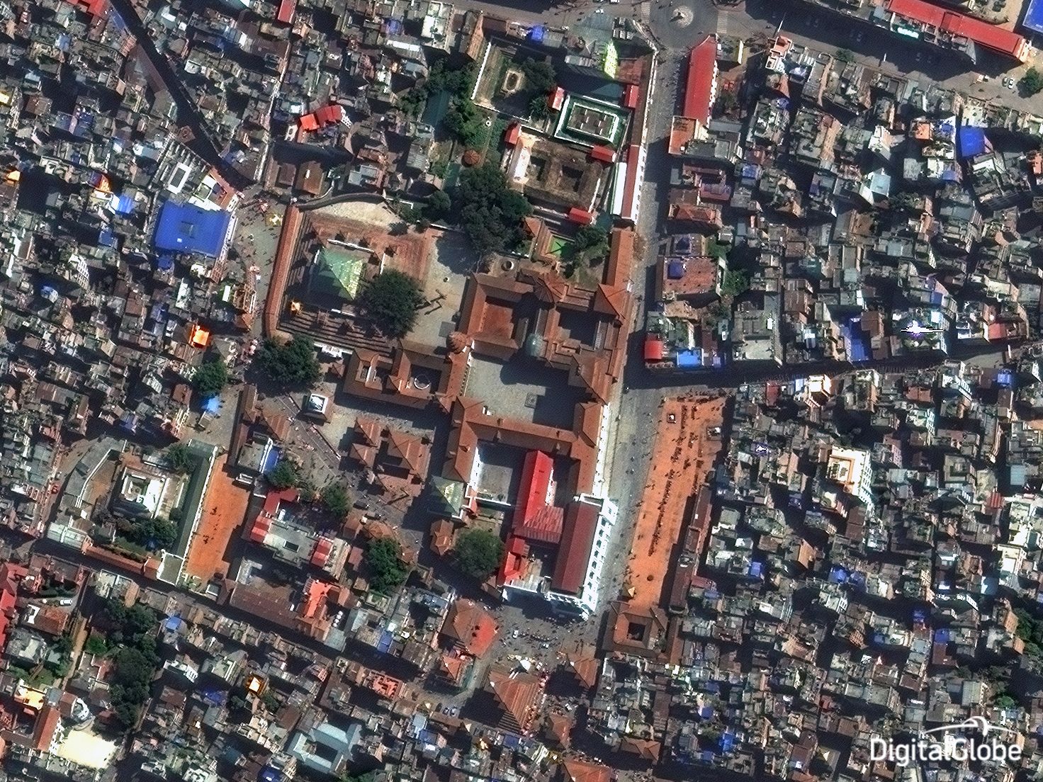 Satellite Map Of Kathmandu Satellite Images Reveal Destruction From Nepal Earthquake