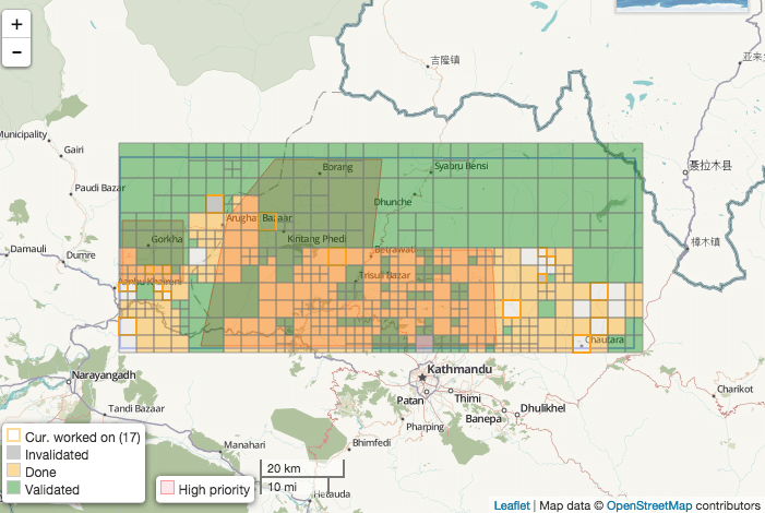 Nepal Earthquake, 2015, Road Network update- task overview