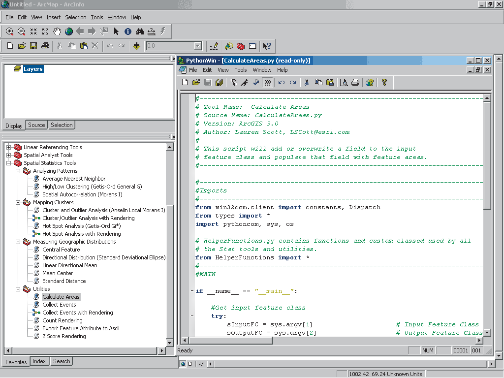 arcgis 10.3 python