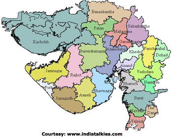 Map Of Gujarat With All Villages Gujarat: Leading The Nation Through G-Tech - Geospatial World