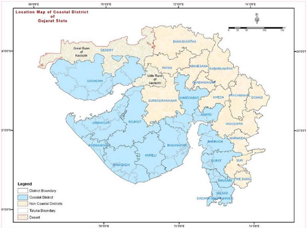 Aland Taluk Villages Map Development Of Gis For Shrimp Farms In Coastal Districts Of Gujarat