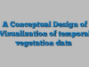 A Conceptual Design of Visualization of temporal vegetation data