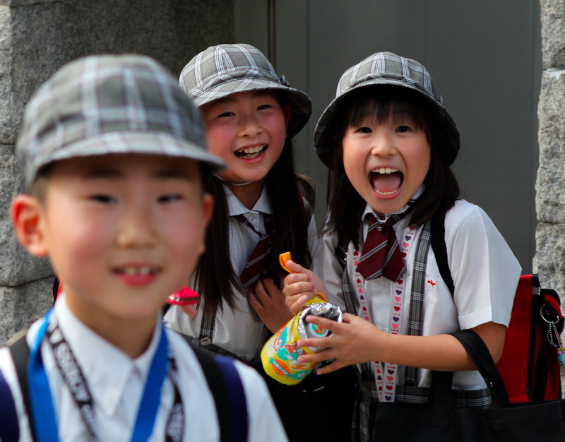 japanese school children