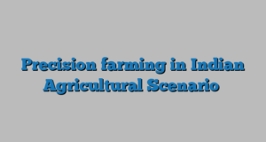 Precision farming in Indian Agricultural Scenario