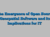 The Emergence of Open Source Geospatial Software and its Implications for IT