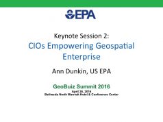 CIOs Empowering Geospatial Enterprise