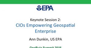 CIOs Empowering Geospatial Enterprise