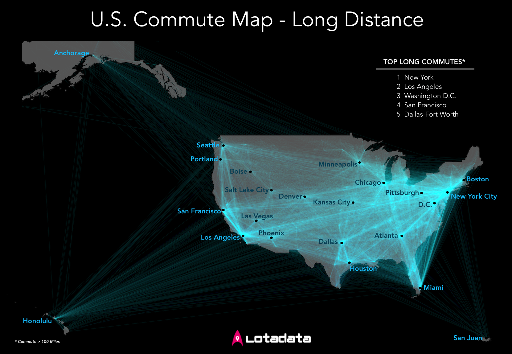 Lotadata releases state-based maps of how the US commutes - Geospatial ...