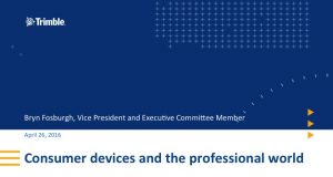 Consumer Devices and the professional World