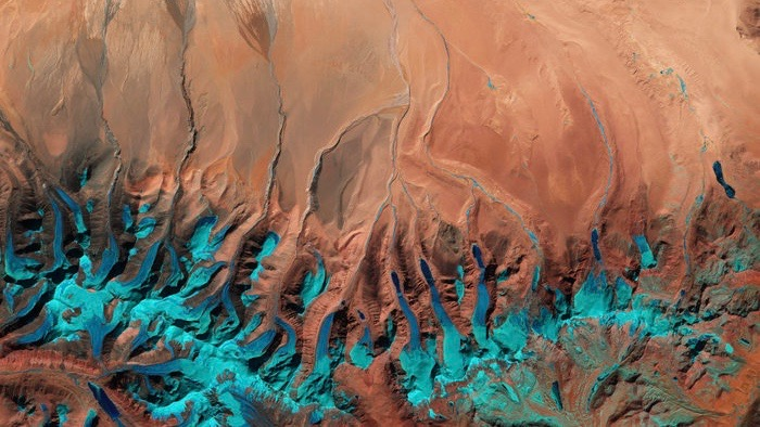 Satellite image captured by Sentinel-2A of the Tibetan Plateau, has become the Earth observation image of the week for ESA