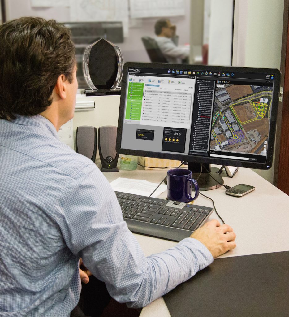 The direct connection to Bentley’s ProjectWise in MAGNET Enterprise allows project managers to distribute i-models directly to their Topcon field devices