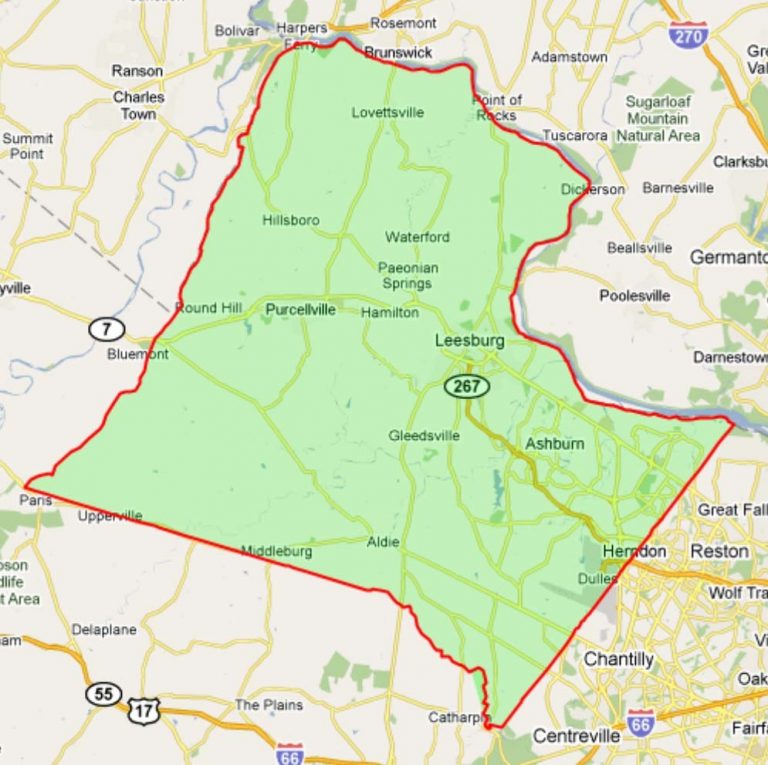 Loudoun County Boundary Map1 768x765 