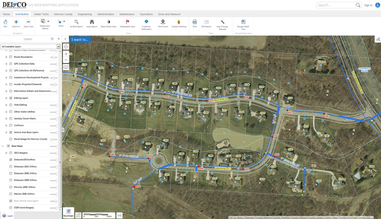 Del-Co Water Company has succeeded in using GIS with Elements XS3 to automate workflow processes and streamline operations. 