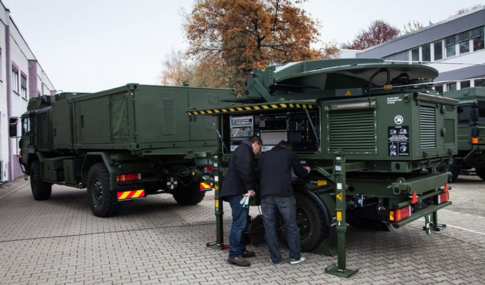 Airbus Defence and Space showcased its newly developed Mobile General Ground Station at the 2016 Warsaw NATO Summit