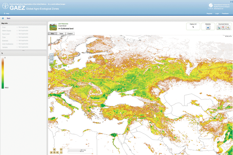 Mapping the territory could be considered a priority connected with food security