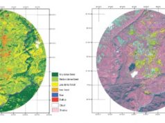 supervised image classification - forest data using ERDAS, Meghalaya, India, NESAC