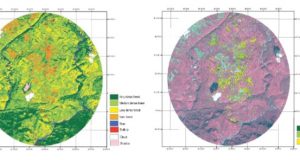 supervised image classification - forest data using ERDAS, Meghalaya, India, NESAC