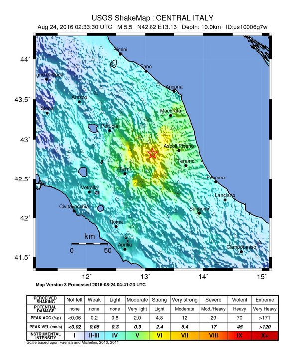 ESI, USGS data help in understanding Italy earthquake damage ...