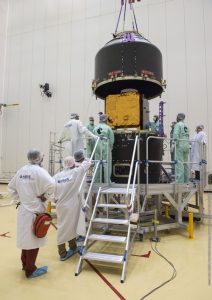 Airbus Defence and Space developed PerúSAT-1 satellite is ready for launch from the European spaceport in Kourou, French Guiana, on 16 September 2016.