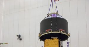 Airbus Defence and Space developed PerúSAT-1 satellite is ready for launch from the European spaceport in Kourou, French Guiana, on 16 September 2016.