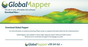 Blue Marble Geographics has made an update available on Global Mapper LiDAR Module, which has been made available with full range 3D Point Cloud Display.