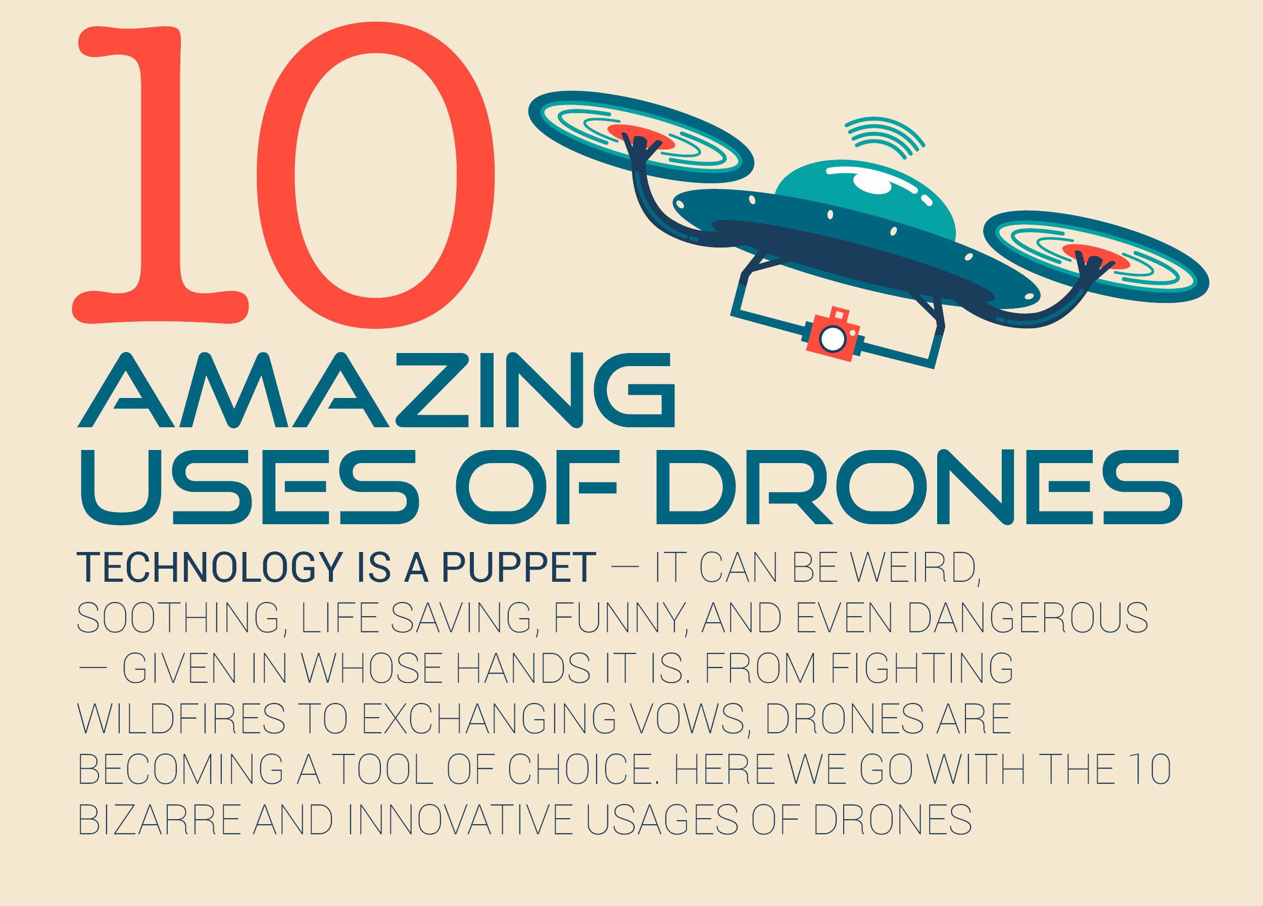 10 Amazing Uses Of Drones Or Uavs