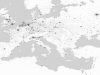 The map features the global urban footprint in Europe.