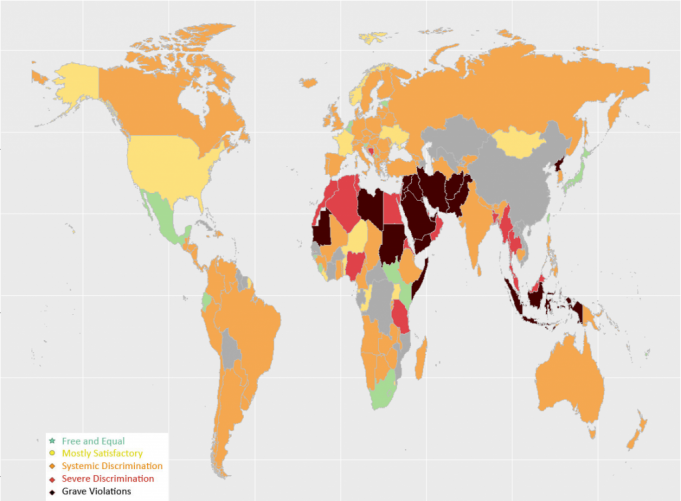 Interactive map shows where atheists are most persecuted