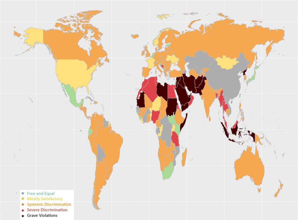 Interactive map shows where atheists are most persecuted