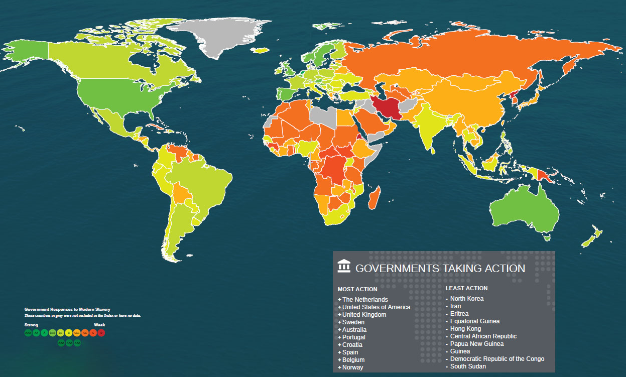 slavery today map