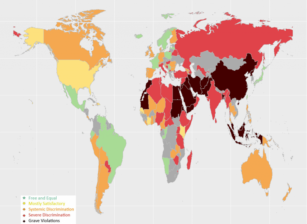 Interactive map shows where atheists are most persecuted