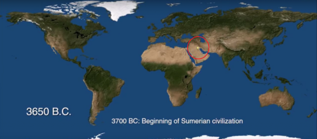 sumer civilization map