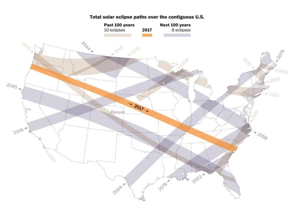 Great maps to aid an excellent view of solar eclipse from the US