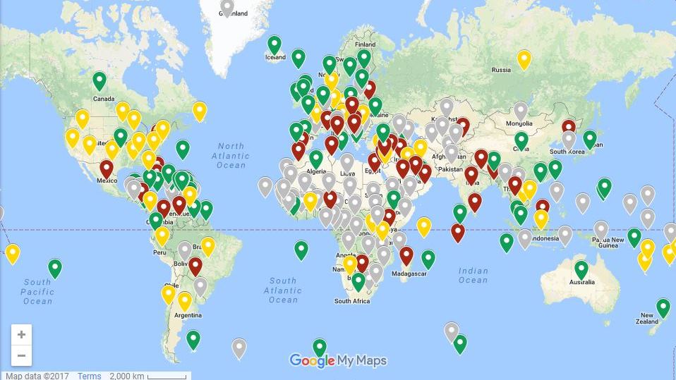 This extraordinary map will tell you up-to-date drone laws of every country