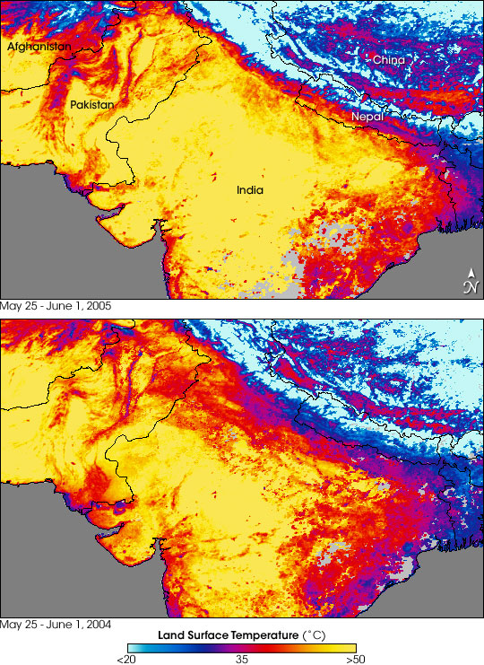 Impact of global warming in India to make it unfit for survival in 83 years