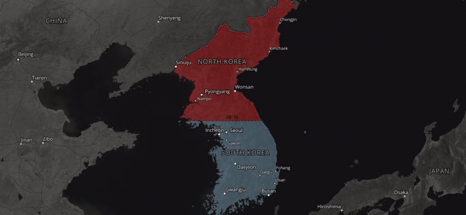 A tale of two Korea's: 10 maps show the vast sea of contradictions