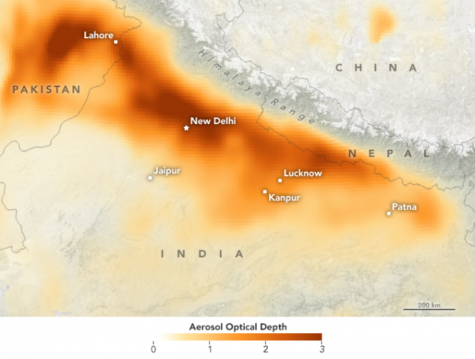 As #DelhiChokes, NASA satellite images show stubble burning continues ...