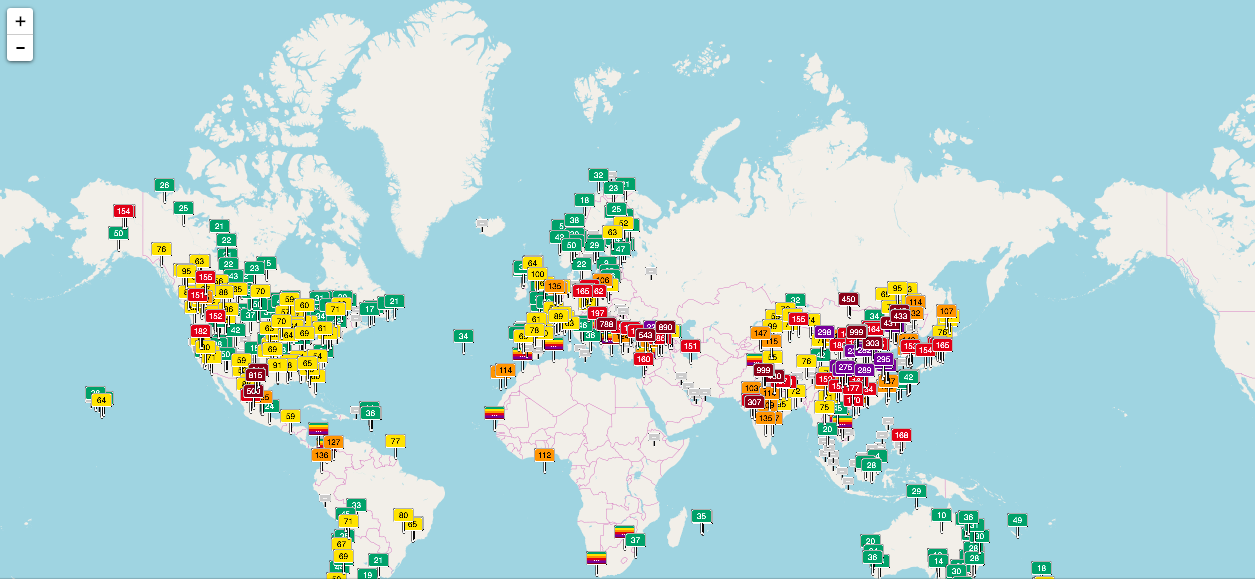 world air quality index