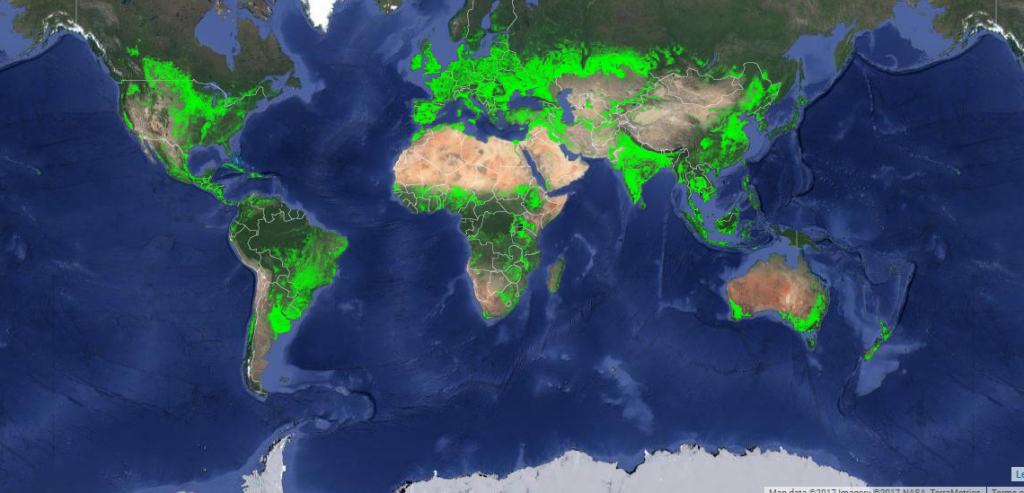 USGS releases interactive map of croplands in the world