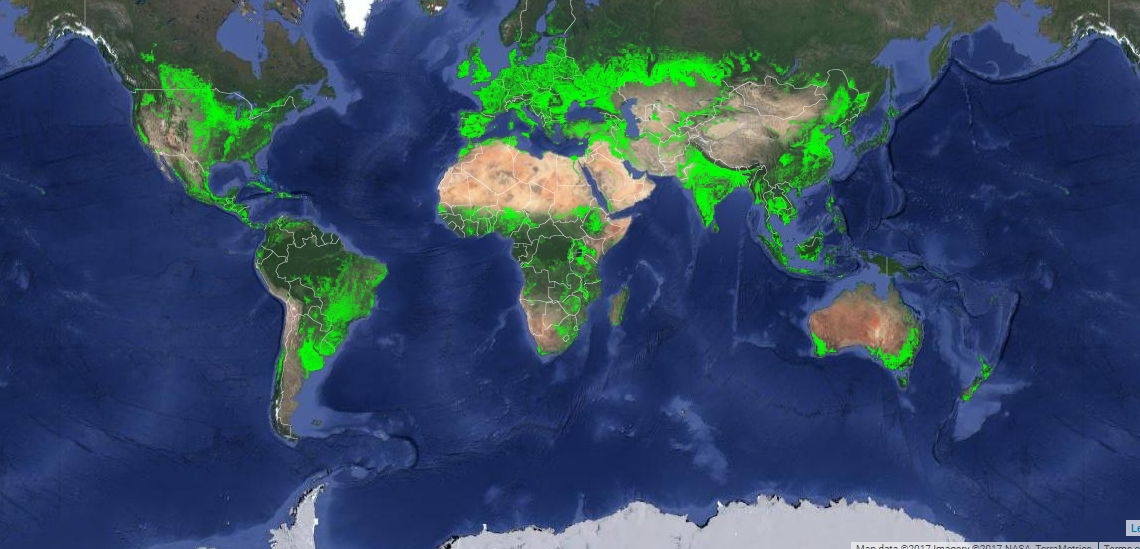 Usgs Releases Interactive Map Of Croplands In The World Geospatial World