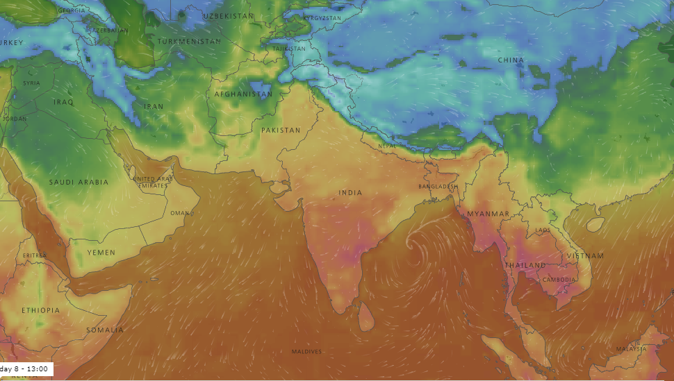 Wind Map Weather Forecast Windy Interactive Map: Check Out Wind Speed, Cloud Density, Pollution,  Ozone Layer, Weather