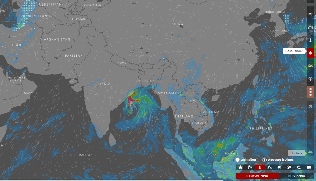 Wind Real Time Map Windy Interactive Map: Check Out Wind Speed, Cloud Density, Pollution,  Ozone Layer, Weather