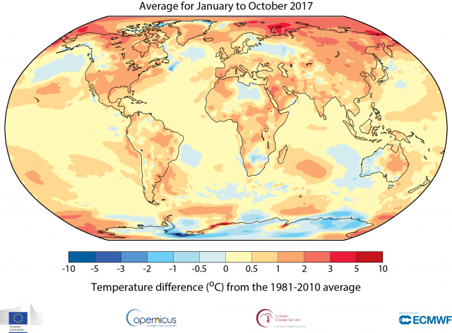 2017 set to be among the 3 record-breaking hot years: WMO