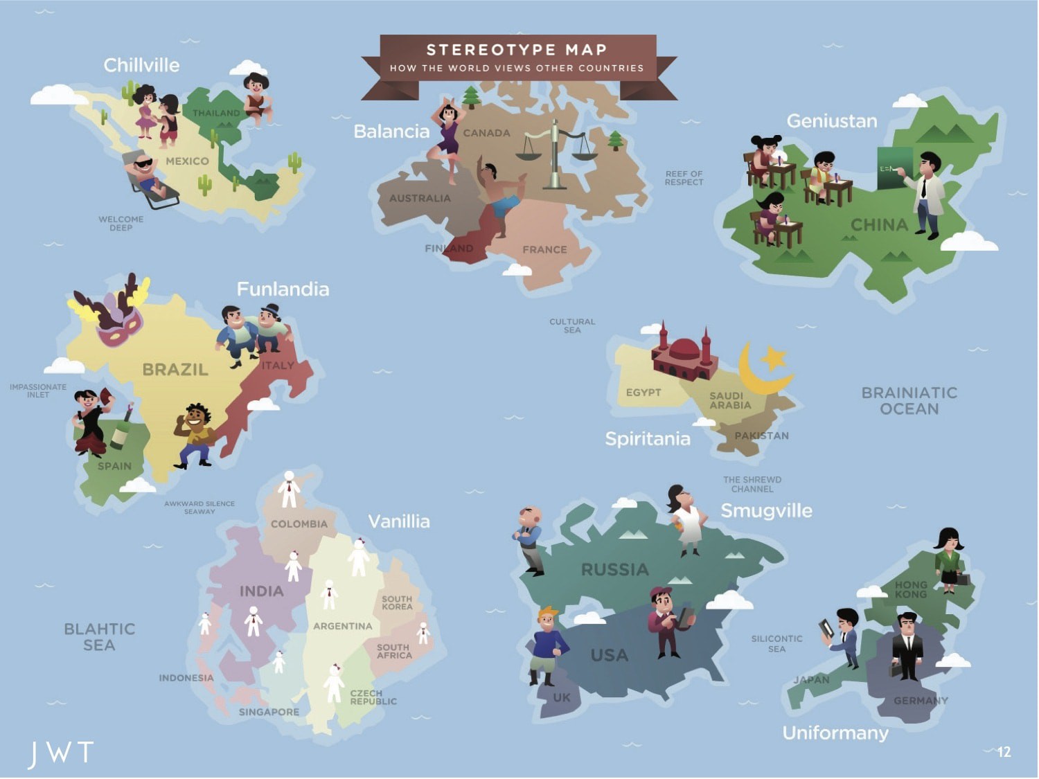 Personality Traits Map Find Out Which Country Suits You The Most   Stereotype Map 