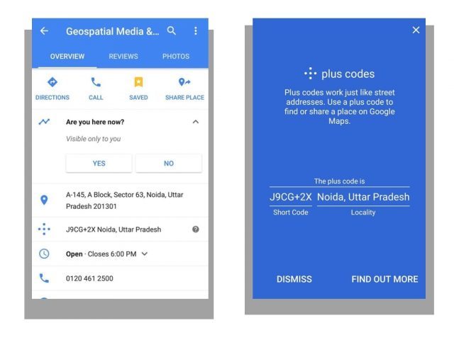 Google Maps silently rolls out plus codes, an interesting addressing system