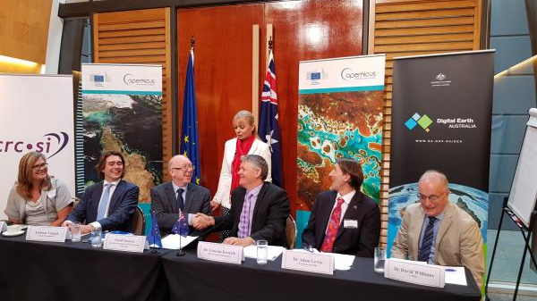 EARSC and the Cooperative Research Centre for Spatial Information (CRCSI) through Spatial Information Systems Research Ltd (SISR), signed an MoU.