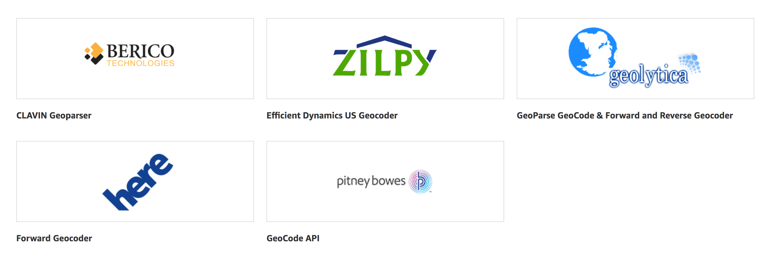Geocoding Software on Amazon AWS