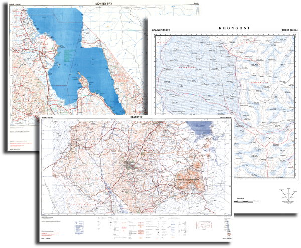 EVG now offering Malawi Topographic Maps, Nautical Charts, Aerial Imagery