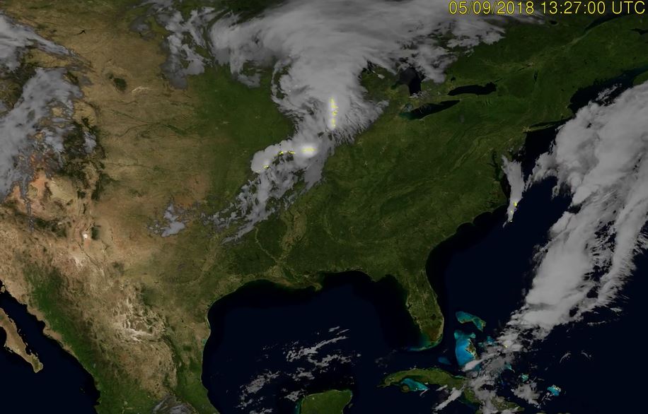 NOAA GOES17 shares first light imagery from Geostationary Lightning Mapper