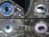 satellite images of FIFA 2018 stadiums